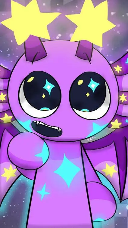 ai character: durple  background