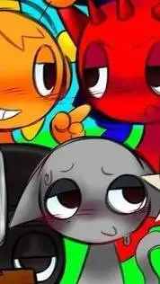 ai character: gray background