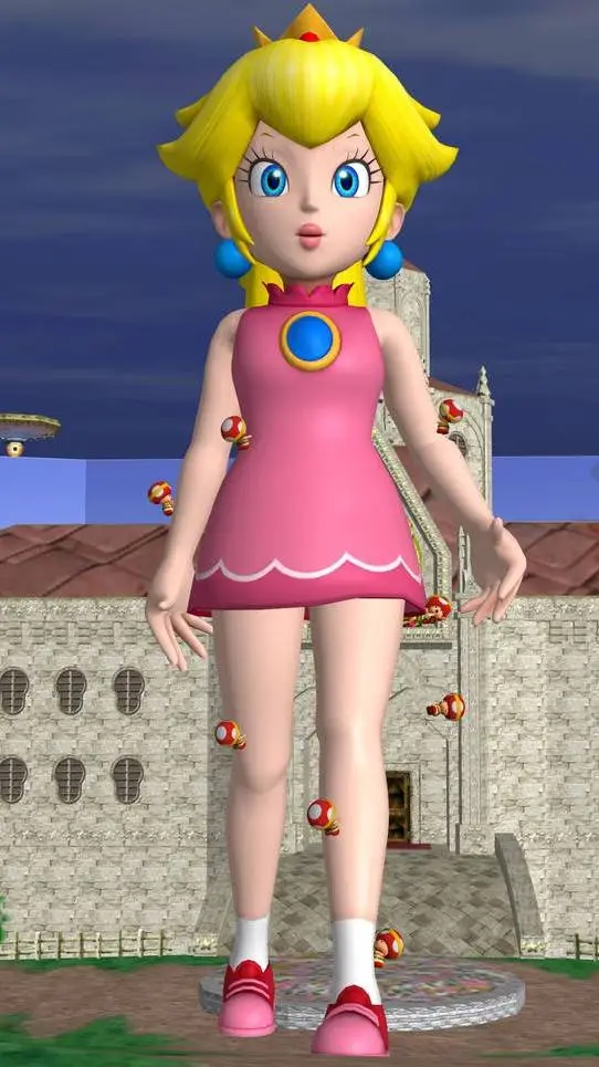 ai character: giganta peach background