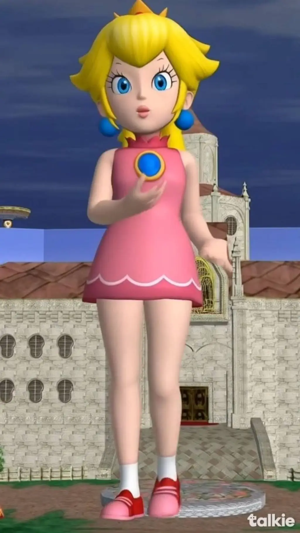 ai character: giganta peach background