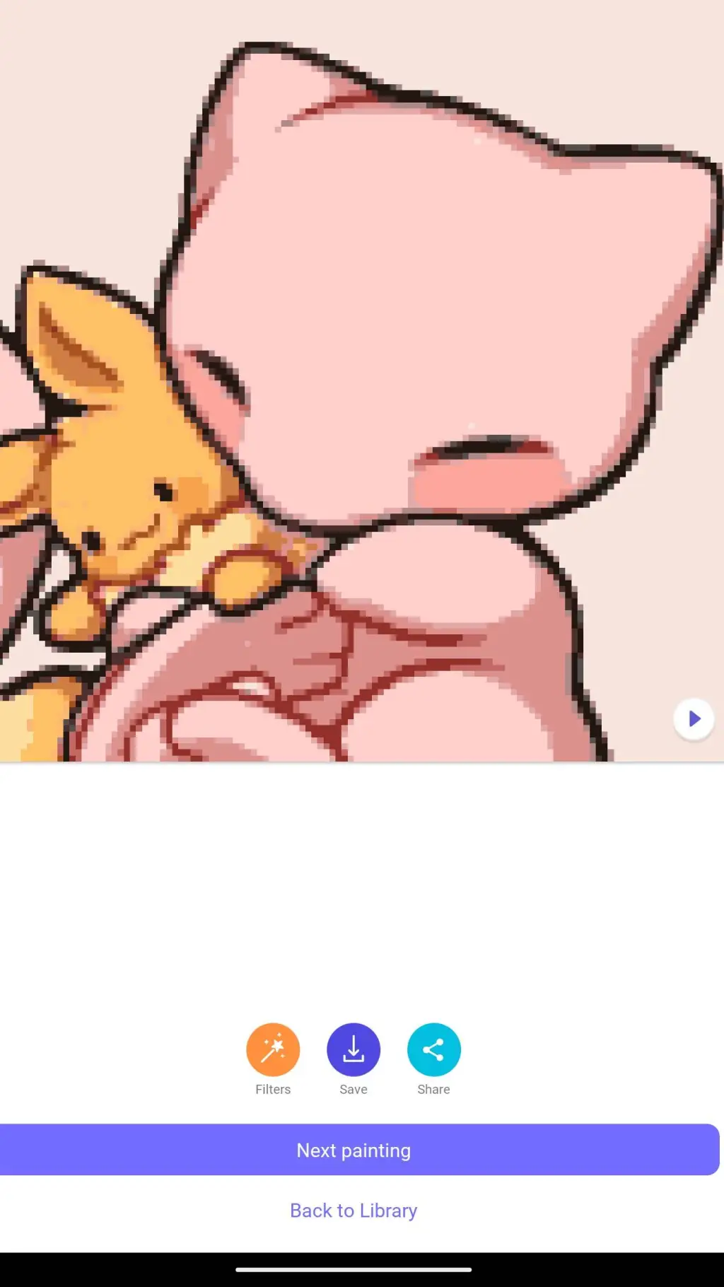 ai character: mew aka pokemon  background