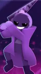 ai character: 🍇iris but sus💜 background