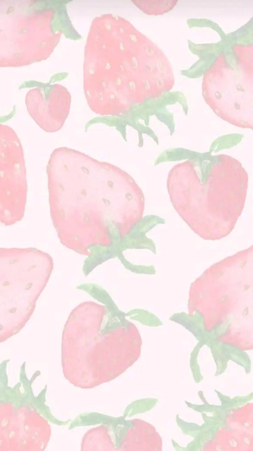 ai character: strawberries background