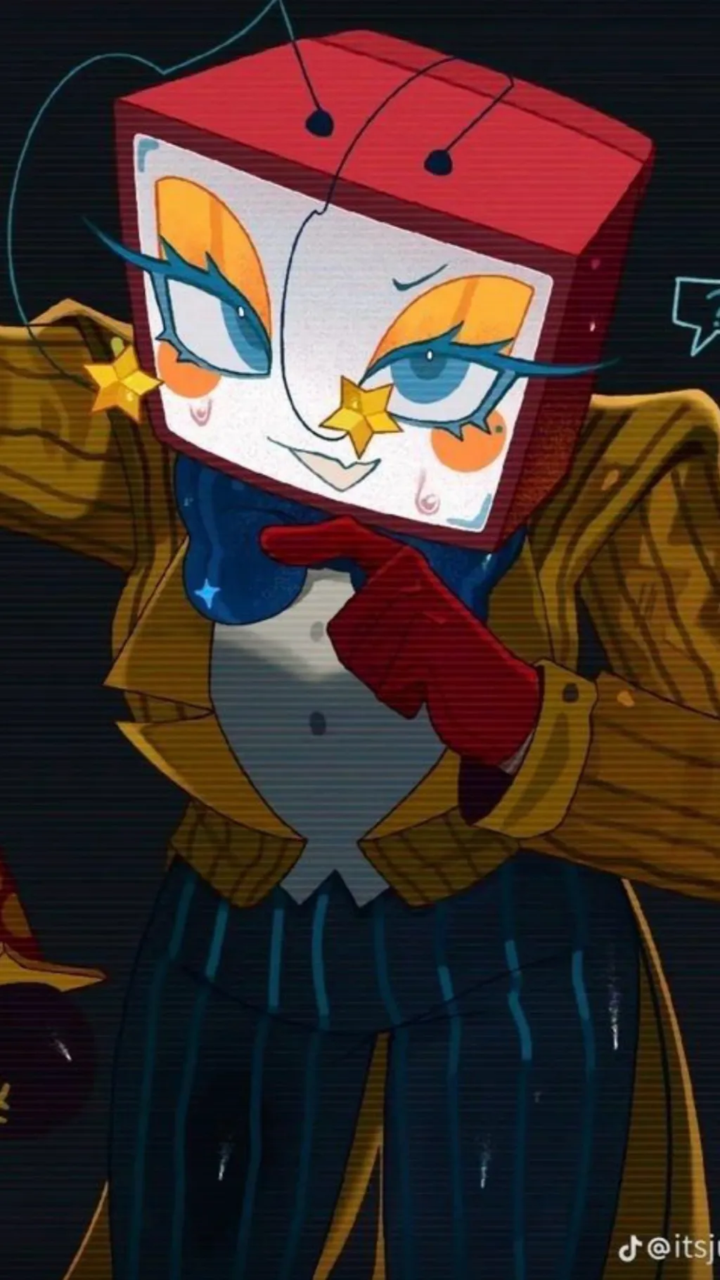 ai character: Vee background