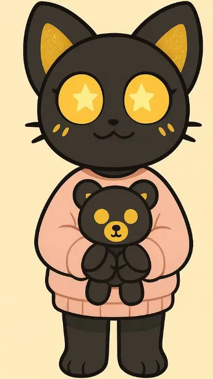 ai character: moonlight background