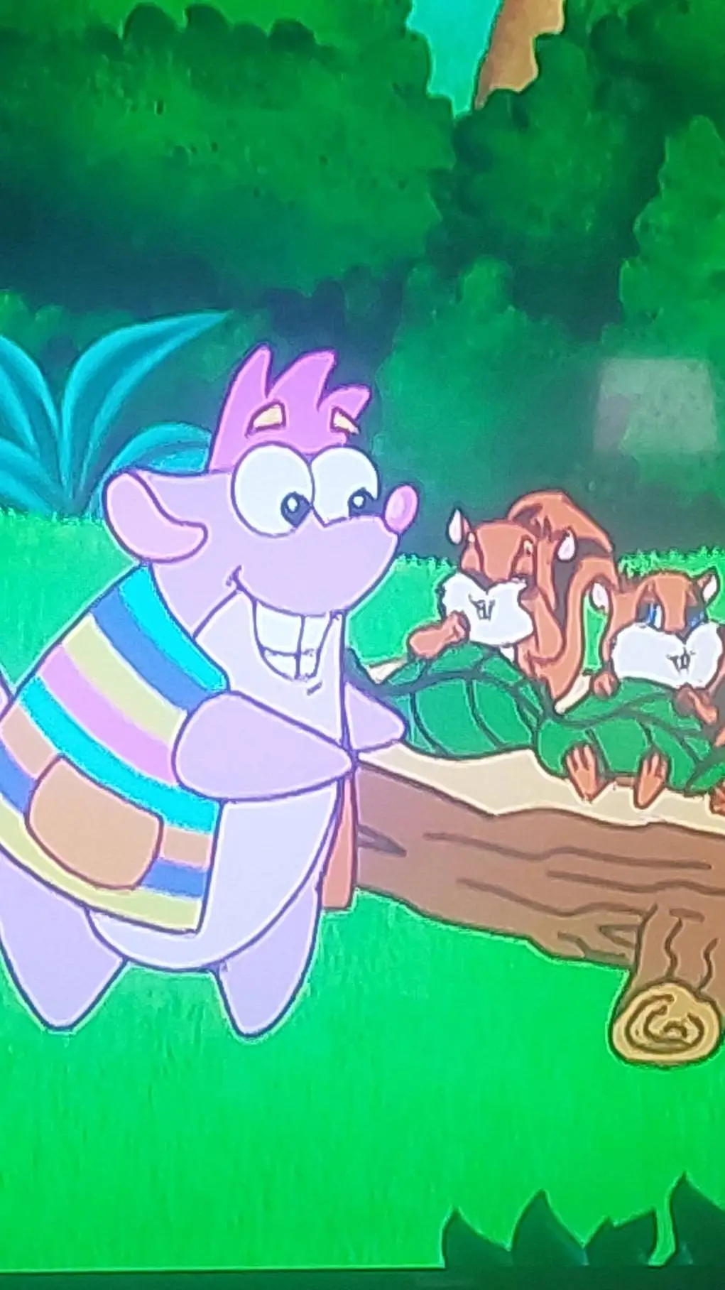 ai character: tico la ardilla background