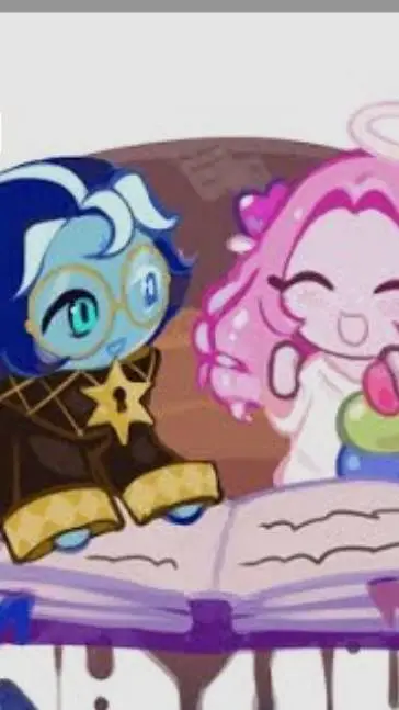 ai character: shadow milk cookie background