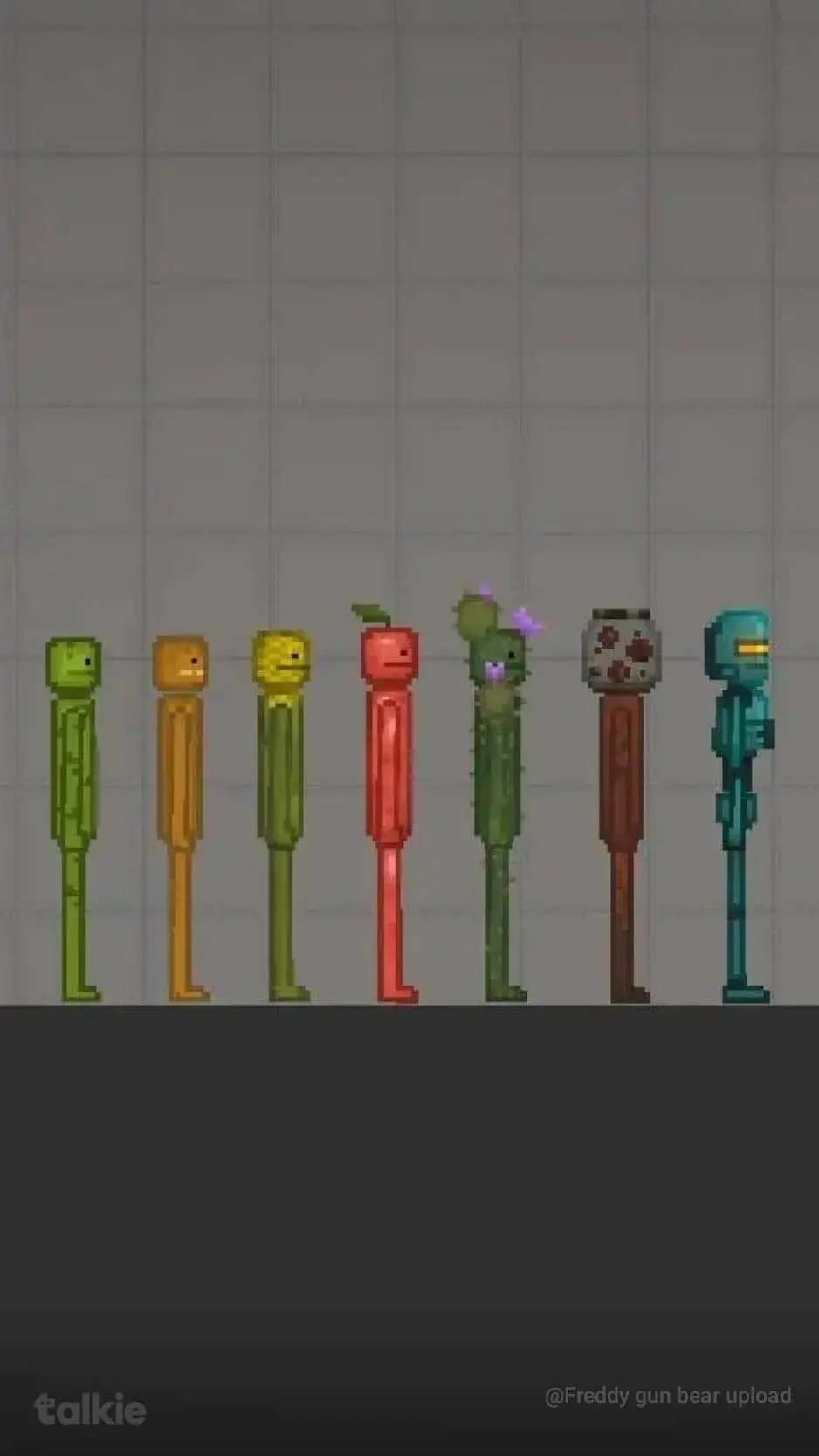 ai character: melon playgrund background