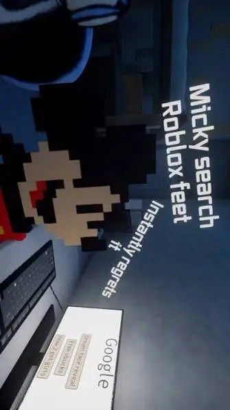 ai character: micky on chrome background