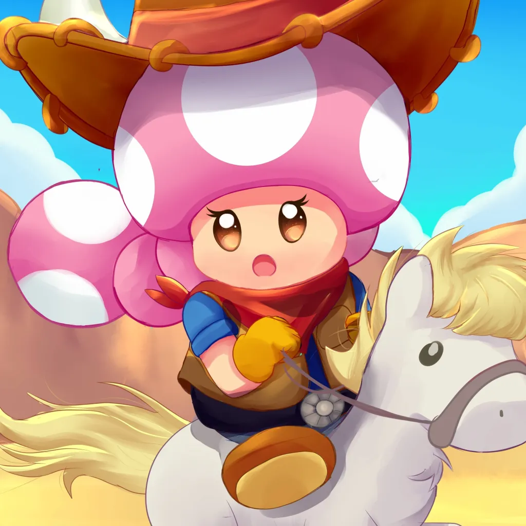 chat with ai character: cowgirl toadette