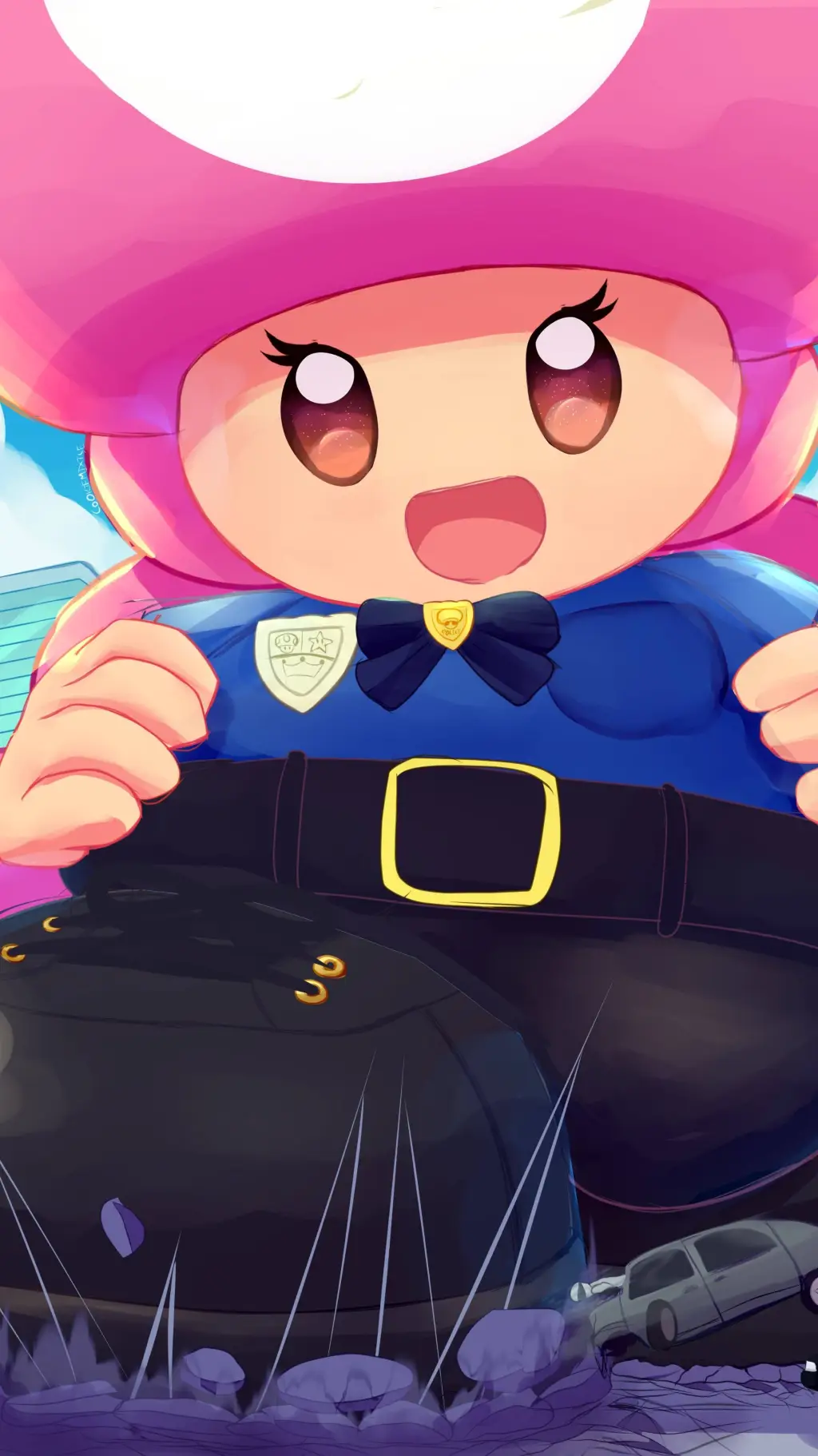 ai character: bebe mario background