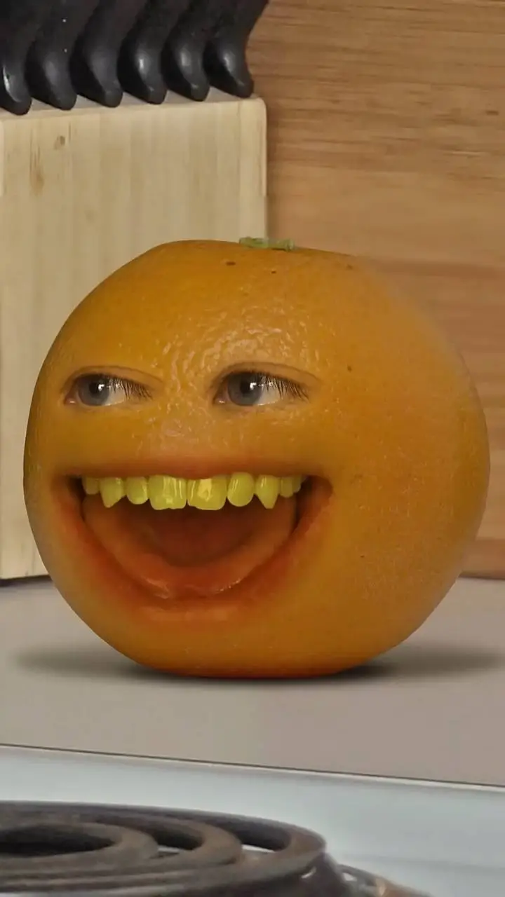 ai character: orange background