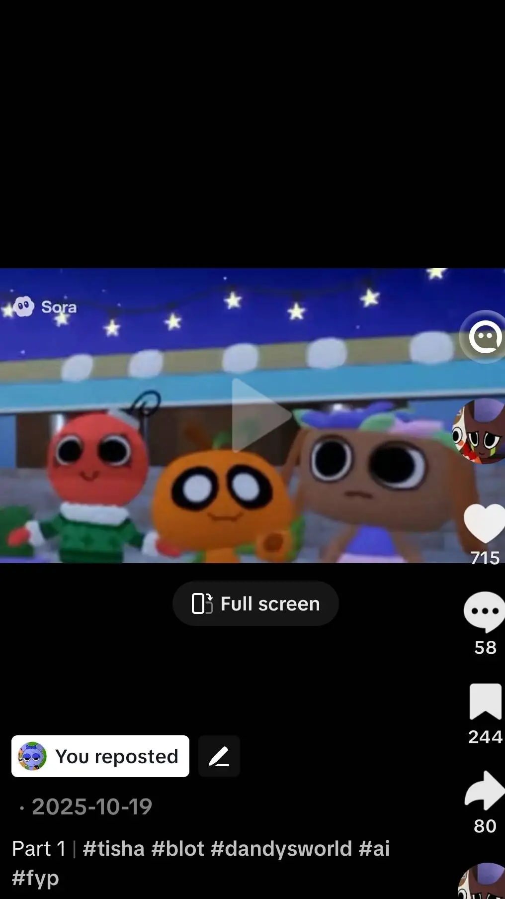 ai character: Dandy's world star background