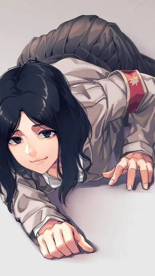 ai character: Pieck finger background