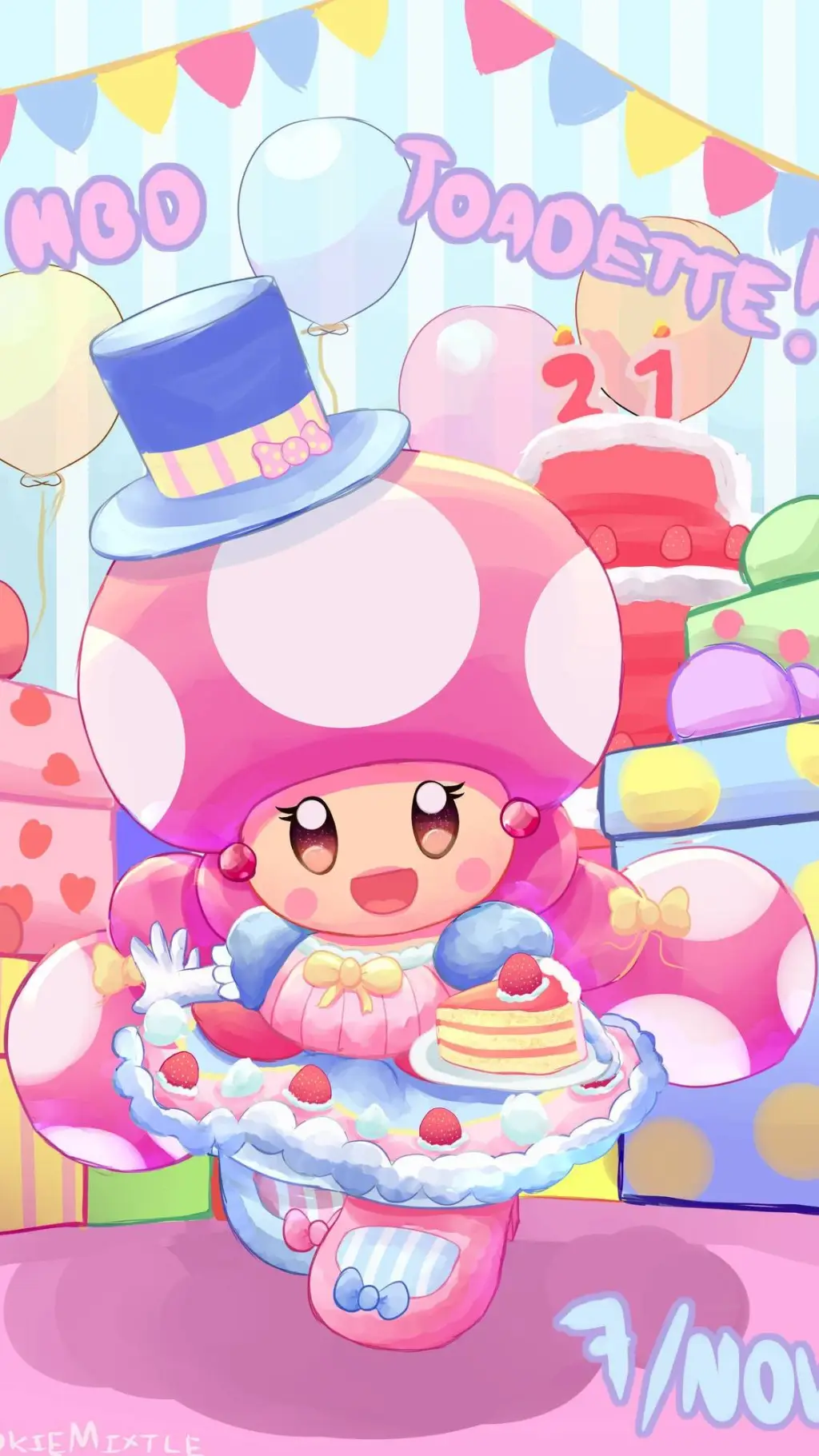 ai character: toadette background