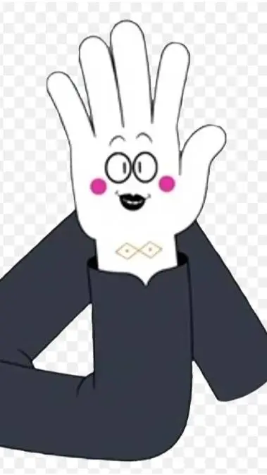 ai character: fingers background