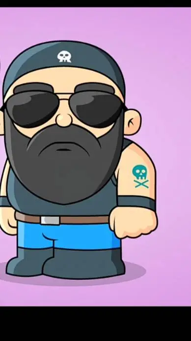 ai character: señor Mini helio background