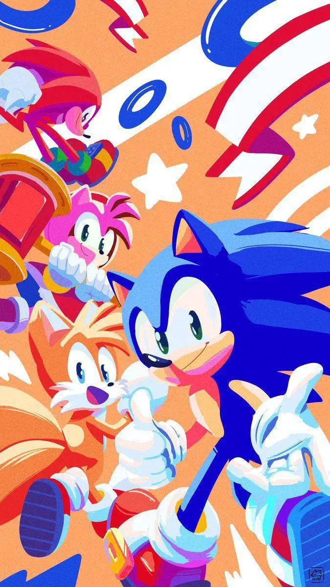 ai character: equipo Sonic  background
