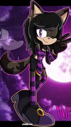 ai character: Team Sonic: Night background