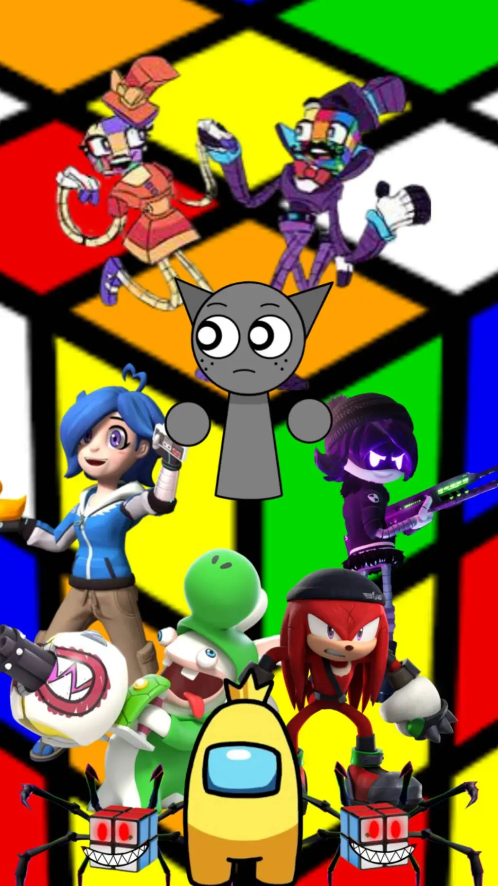 ai character: HOAND: Cube background