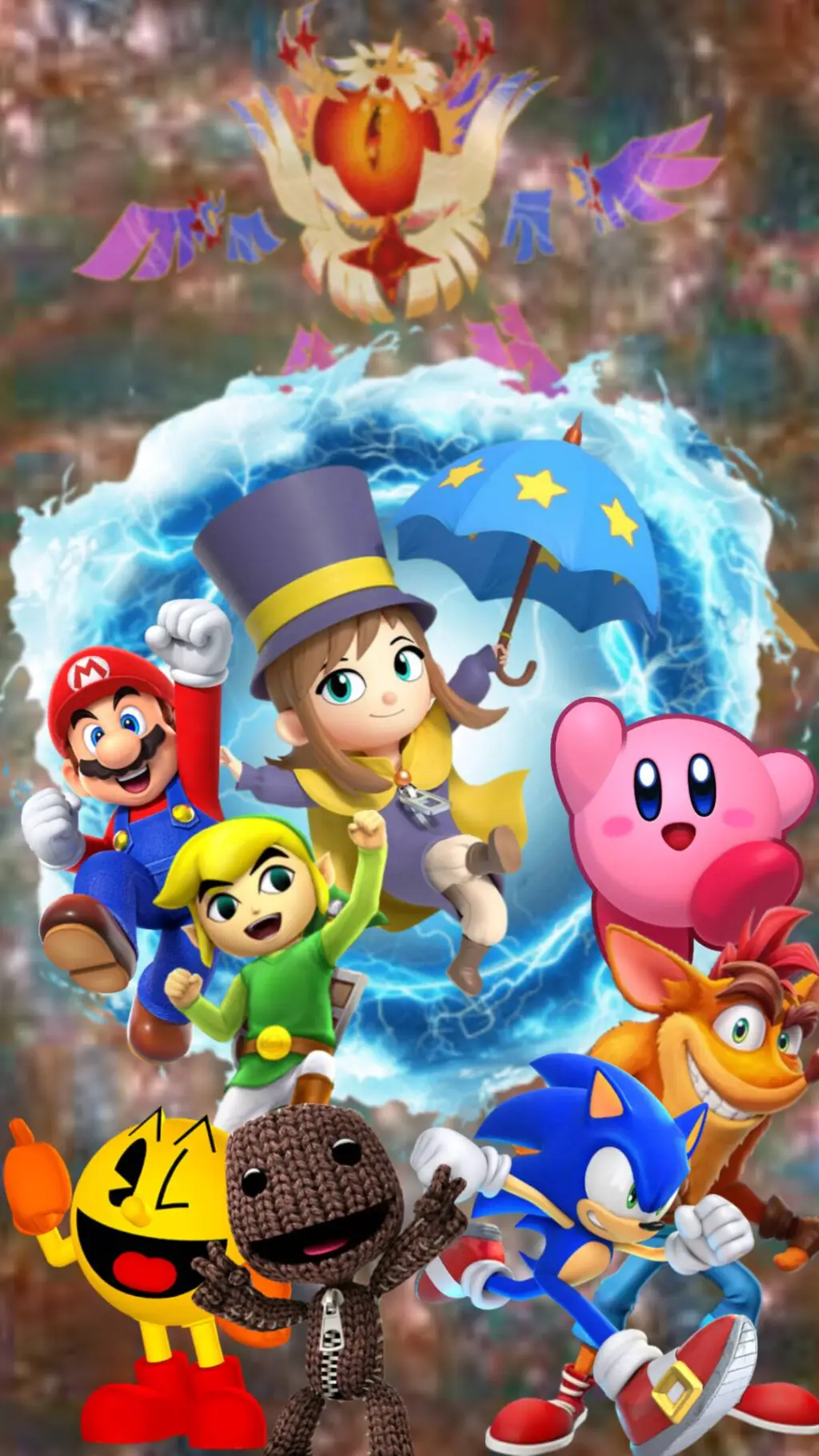 ai character: Video Game Collab background