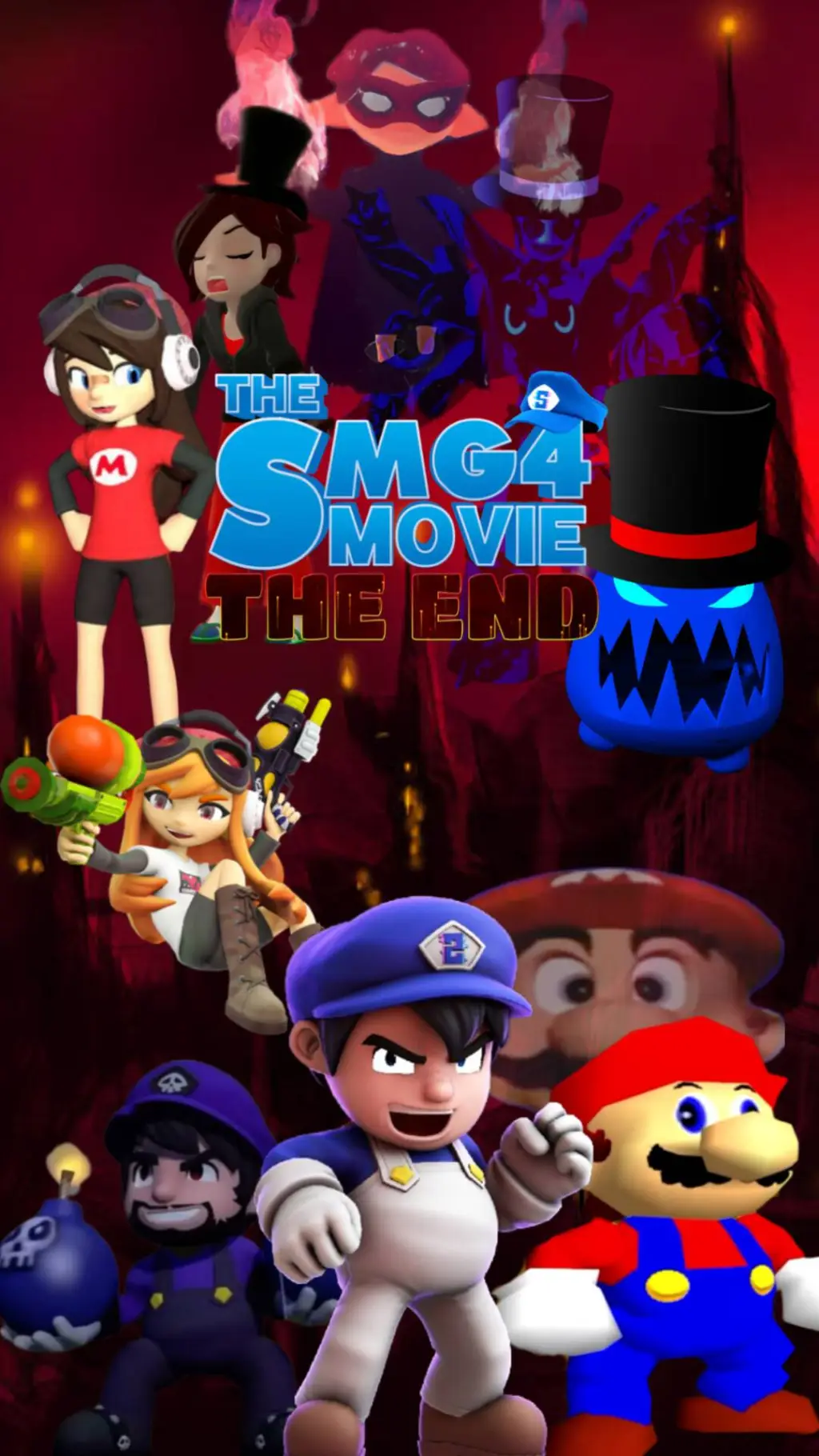 ai character: SMG4 Crew: The End background