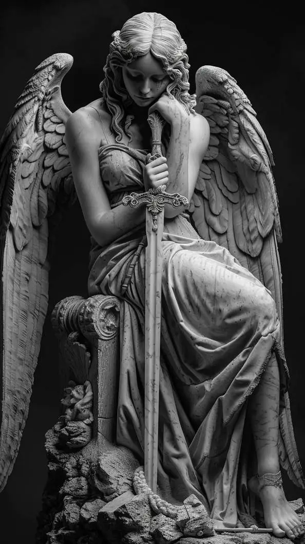ai character: Angel de la muerte background