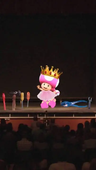 ai character: ballerina toadette background