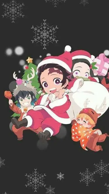 ai character: kny en navidad background