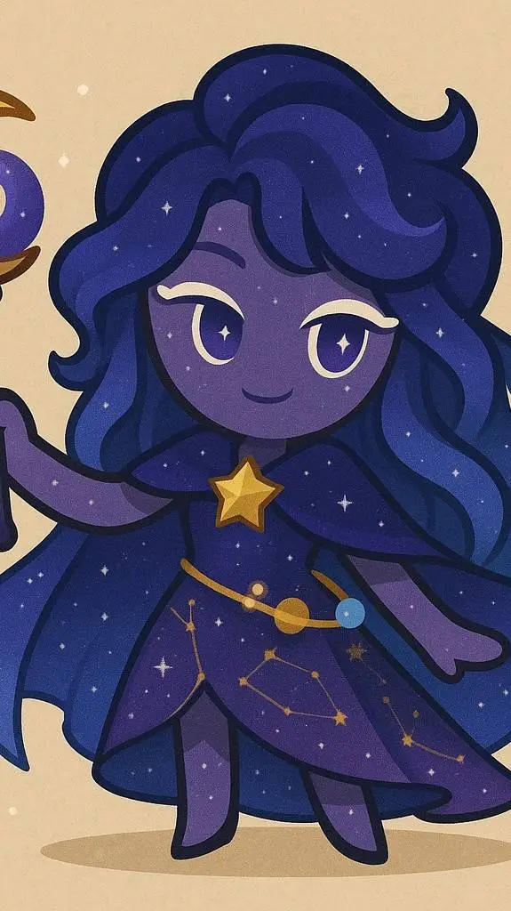 ai character: Galaxy Cookie background