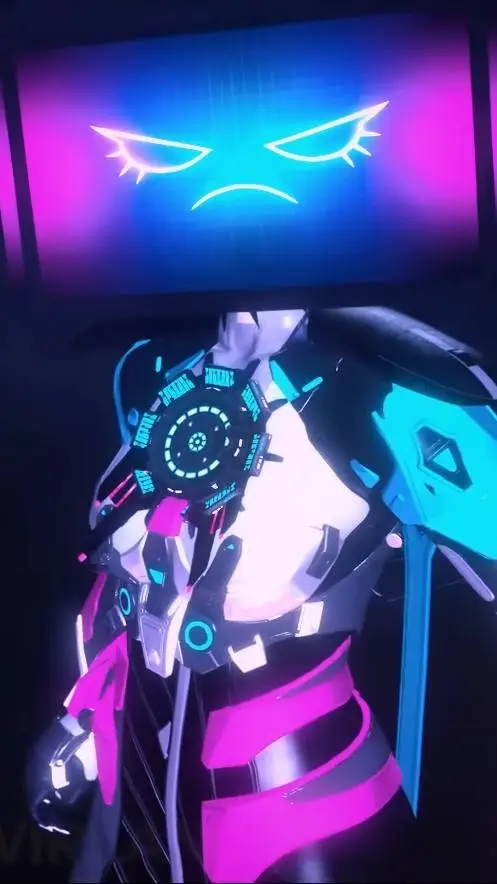 ai character: ComputerWoman 2.0 background