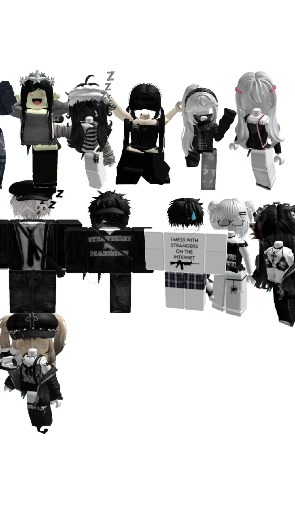 ai character: 11 emo cuties gc background