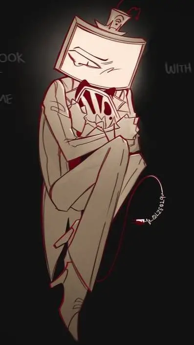 ai character: Radiostatic angst background