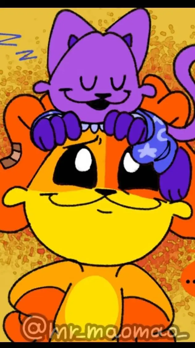 ai character: dog day and catnap background