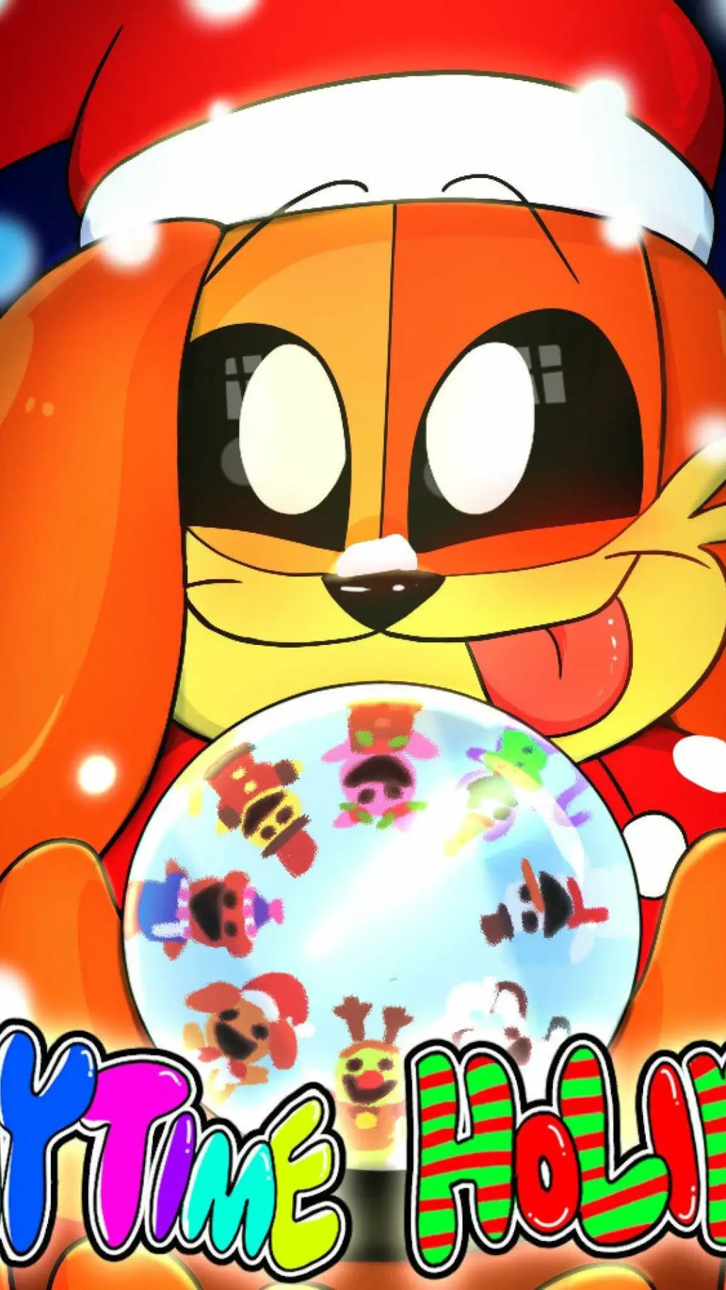 ai character: Christmas dog day background