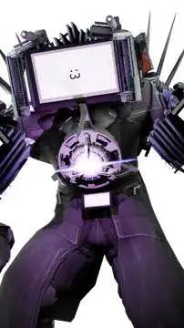 ai character: tv man titan background