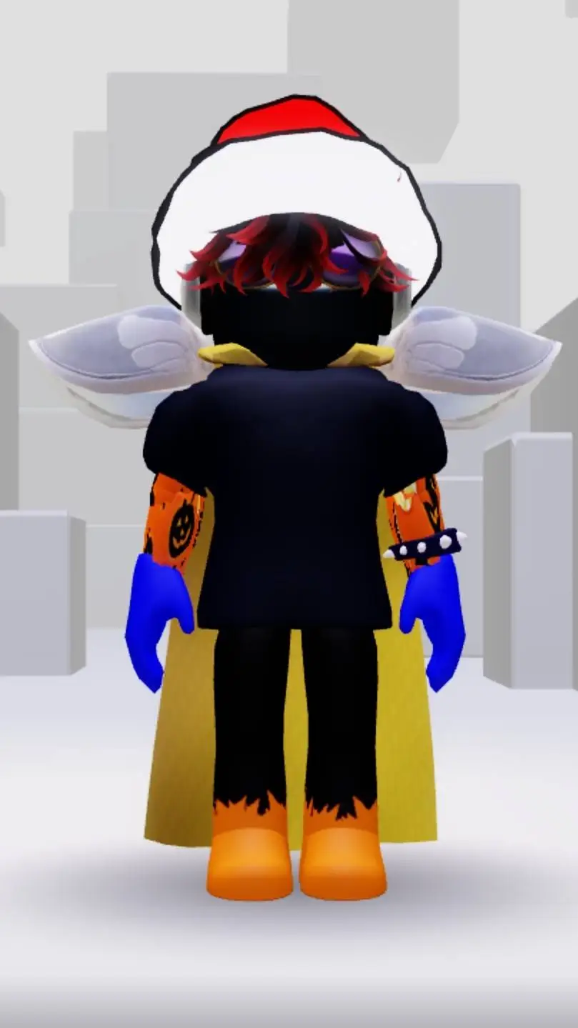 ai character: new year man  background