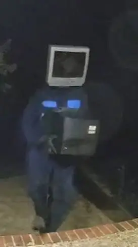 ai character: tv man background