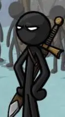 ai character: stickman sword background