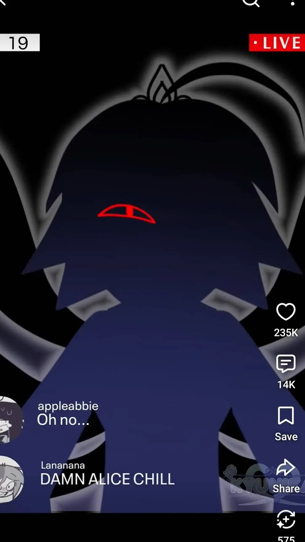ai character: Alice filming live background