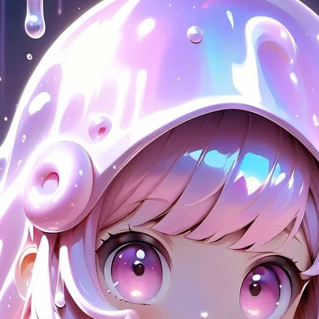 chat with ai character: pink slime girl