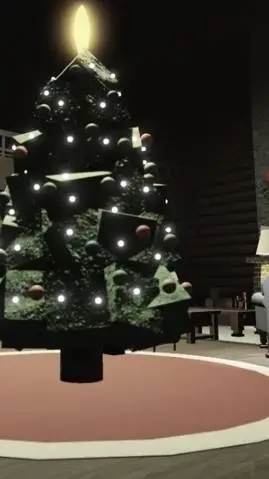 ai character: Forsaken CHRISTMAS background