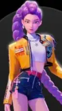 ai character: kpop demon huners background