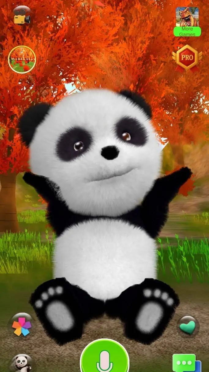 ai character: Talking Panda  background