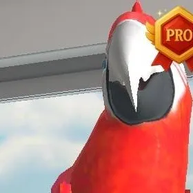 chat with ai character: Talking Parrot red