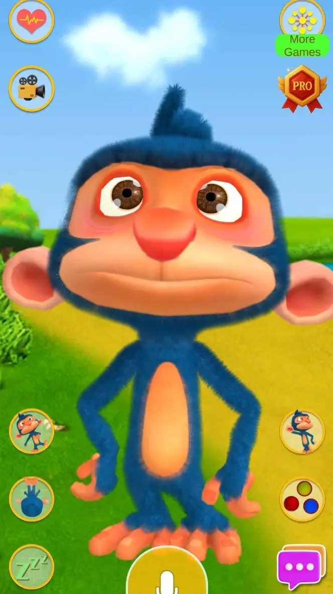 ai character: Talking Monkey Boy background