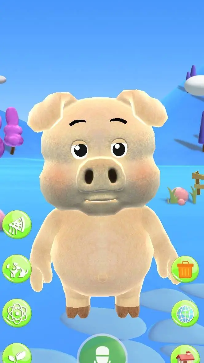 ai character: Talking Piggy background