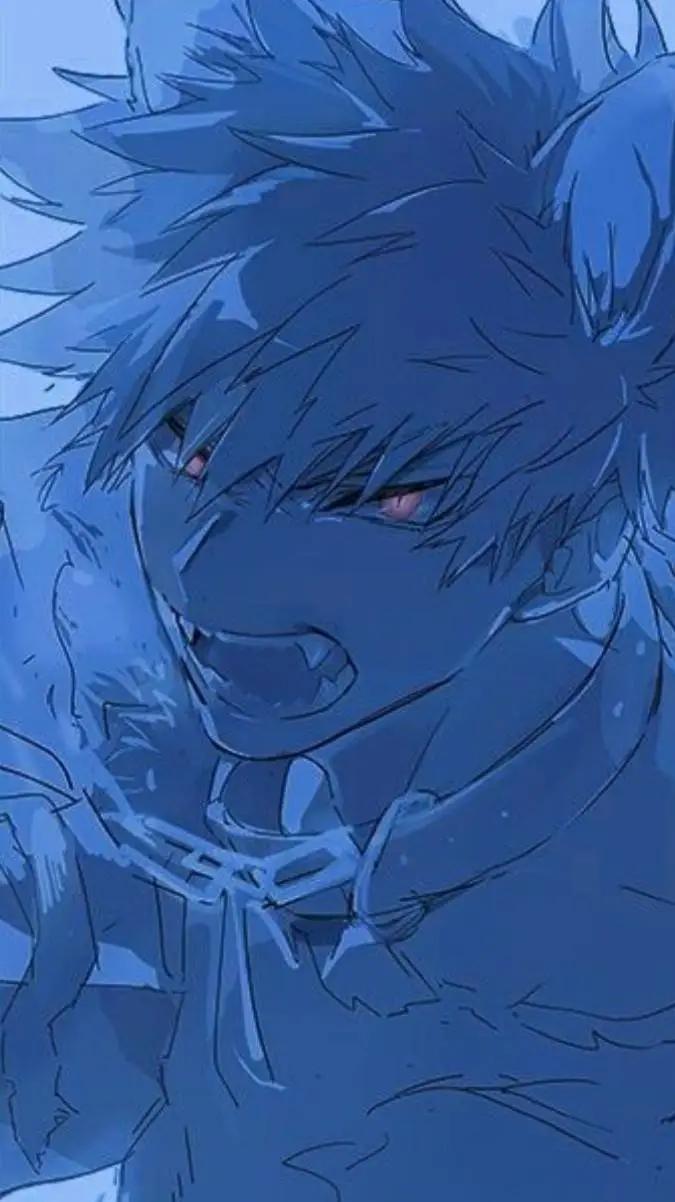 ai character: dire wolf Bakugo?? background
