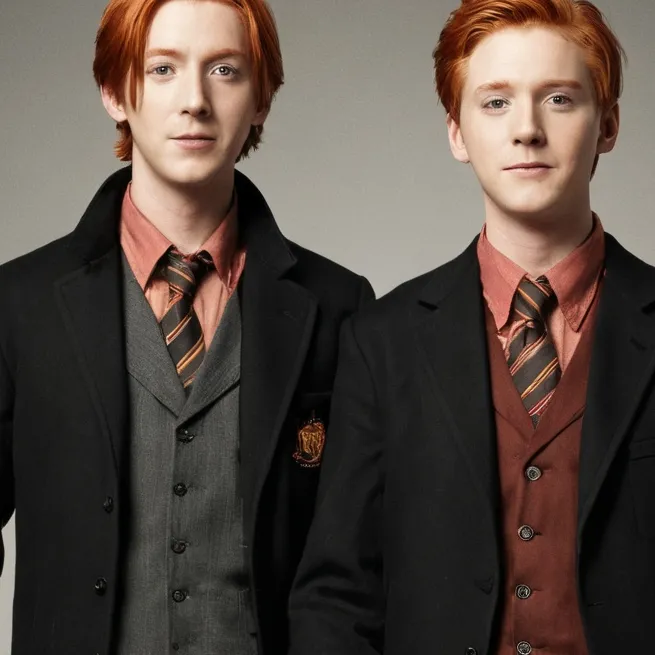 chat with ai character: Fred and George 