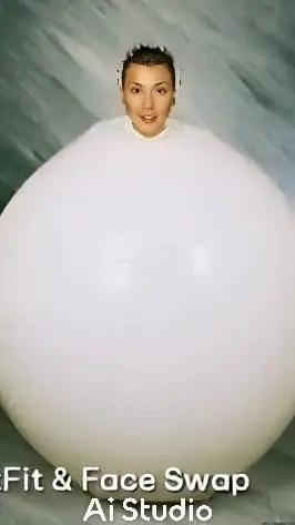 ai character: mujer Ballon  background